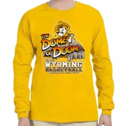 Wyoming Basketball “Dome Of Doom” L/S Tee – Gold