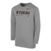 Nike Wyoming Cowboys Youth Performance Blend L/S Tee – Grey -Sportswear Discount Store ShTbQ79w
