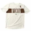 UA Wyoming Cowboys Stripe S/S Tee – White -Sportswear Discount Store UA Wyoming Cowboys Stripe SS Tee White