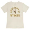Wyoming Cowboys Women’s Vintage S/S Tee – White -Sportswear Discount Store WYOR3313S RB2005 VWH