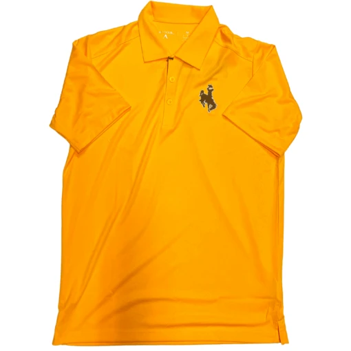 Wyoming Cowboys Polo Shirt – Gold -Sportswear Discount Store Wyoming Cowboys Polo Shirt Gold