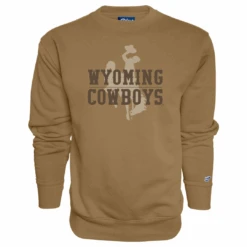 Wyoming Cowboys Sanded Crew – Russett