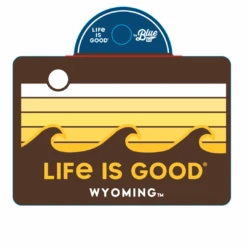 Wyoming Cowboys Waves Decal