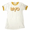 Wyoming Cowboys Women’s S/S Ringer Tee – White/Gold -Sportswear Discount Store Wyoming Cowboys Womens SS Ringer Tee WhiteGold