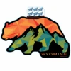 Wyoming Mountain Bear Decal -Sportswear Discount Store Wyoming Mountain Bear Decal