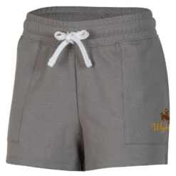 Wyoming Cowboys Women’s Champion Shorts – Grey