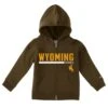 Wyoming Cowboys Champion Toddler Full Zip Hood – Brown -Sportswear Discount Store cbrfa92 brn apc03547017 1