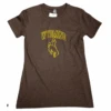 Wyoming Cowboys Women’s Outline S/S Tee – Expresso -Sportswear Discount Store espresso