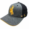 Wyoming Cowboys 1st And Goal FlexFit Hat – Grey/Black -Sportswear Discount Store hypercool flex fit 1