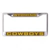 Wyoming Cowboys Metallic License Plate Frame 1 Wyoming Cowboys Metallic License Plate Frame -Sportswear Discount Store l336436 1